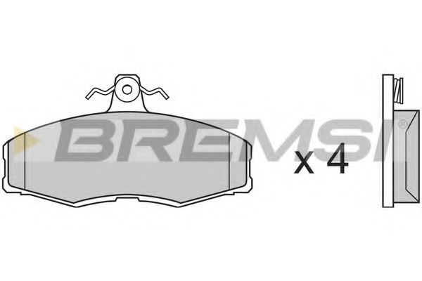 Гальмівні колодки пер. Ford Sierra 82-93/Skoda Felicia 94-02 (TRW) TRW арт. BP2208