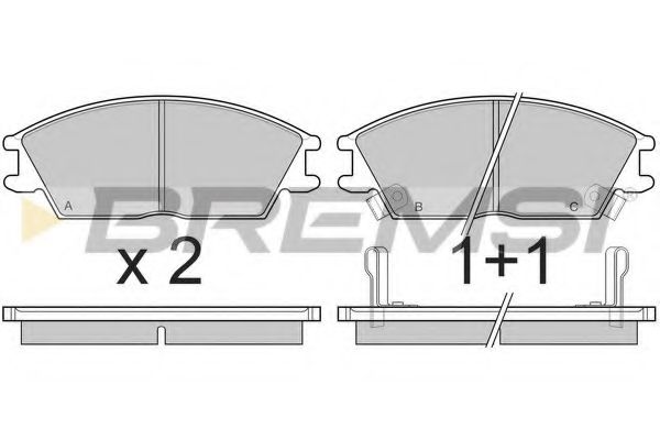 Гальмівні колодки пер.  Accent/Accord 94-10 BLUEPRINT арт. BP2293