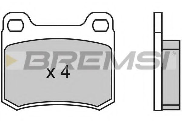 Гальмівні колодки зад. W124/201/202 (ATE) ICER арт. BP2314