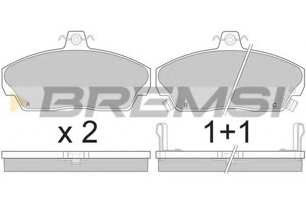 Гальмівні колодки пер. Honda Civic 91-05 (TRW) ABS арт. BP2502