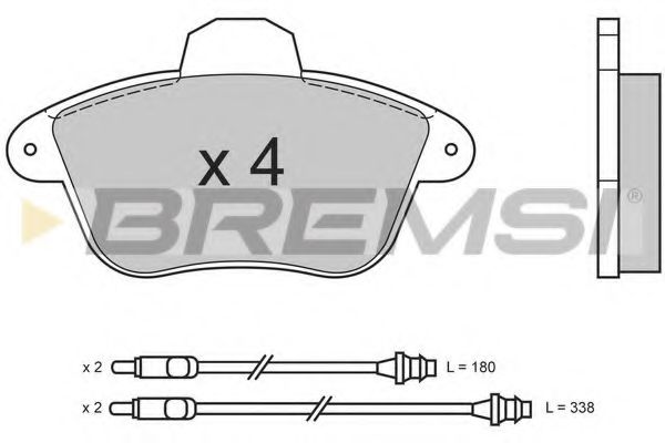 Гальмівні колодки пер. Peugeot 605 89-99 ICER арт. BP2522