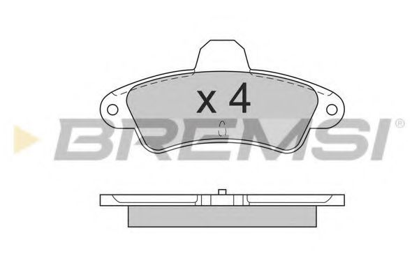 Гальмівні колодки зад. Ford Mondeo 93-00 (Bendix)  (115,8x53,7x15) DELPHI арт. BP2562