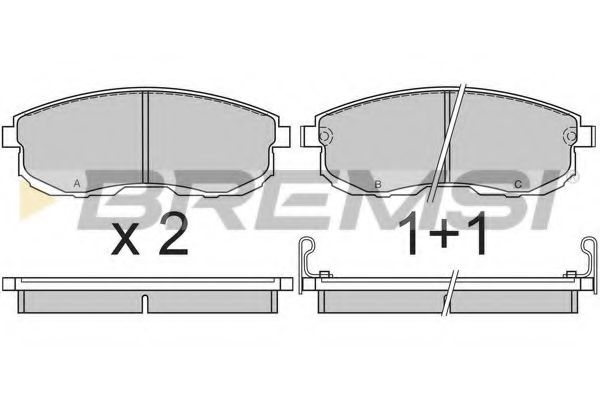 Гальмівні колодки пер. Nissan Maxima 88-00 (sumitomo) BLUEPRINT арт. BP2569