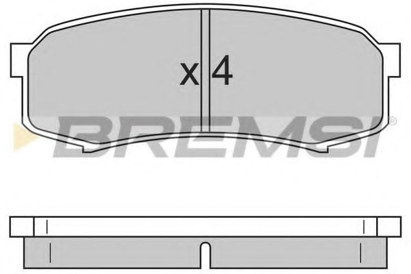 Гальмівні колодки зад. Toyota Land Cruiser 84- TOYOTA арт. BP2597