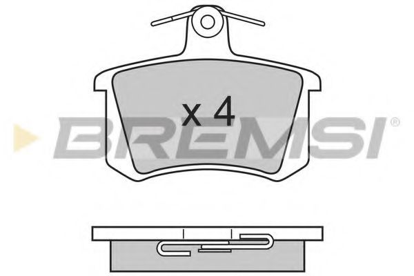 Гальмівні колодки зад. Audi 80/100/A4/A6 -97 FERODO арт. BP2612