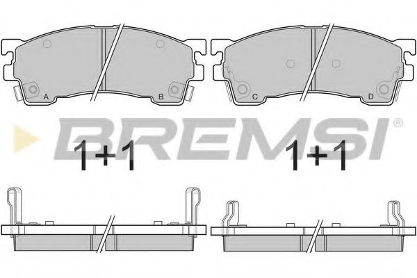 Гальмівні колодки пер. Mazda 323/626 94-04 (sumitomo) ICER арт. BP2622