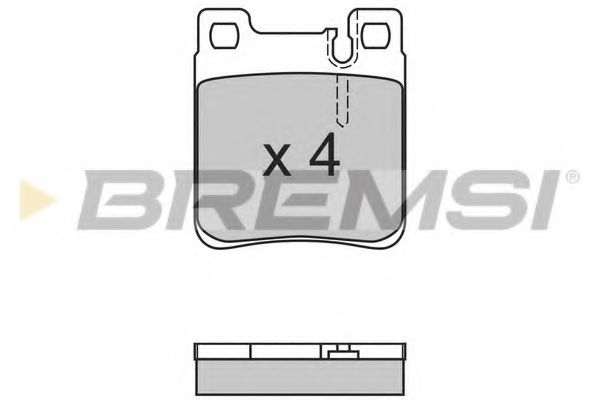 Гальмівні колодки зад. W140/210 BOSCH арт. BP2653