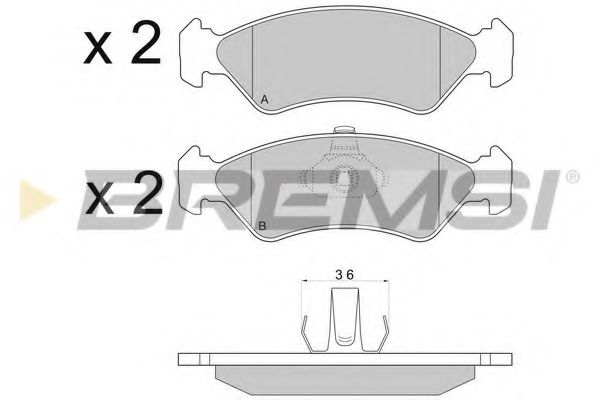 Гальмівні колодки пер. Ford Fiesta 89-02 (ATE) TRW арт. BP2671