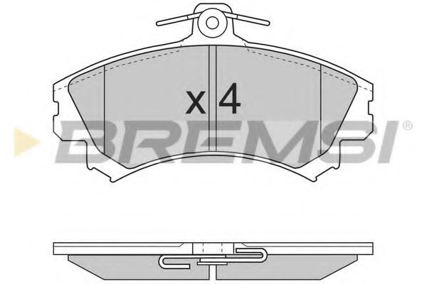 Гальмівні колодки пер. Mitsubishi Colt/Volvo S40/V40 1.1-2.0 i/TD 95- (TRW) FERODO арт. BP2702