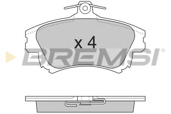 Гальмівні колодки пер. MITSUBISHI COLT/SMART FORFOUR/VOLVO S40 I/V40 95-12 (TRW) NK арт. BP2703