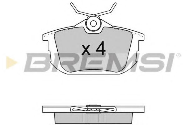 Гальмівні колодки зад. Carisma 95-06/Colt 04-12 (TRW) BOSCH арт. BP2742