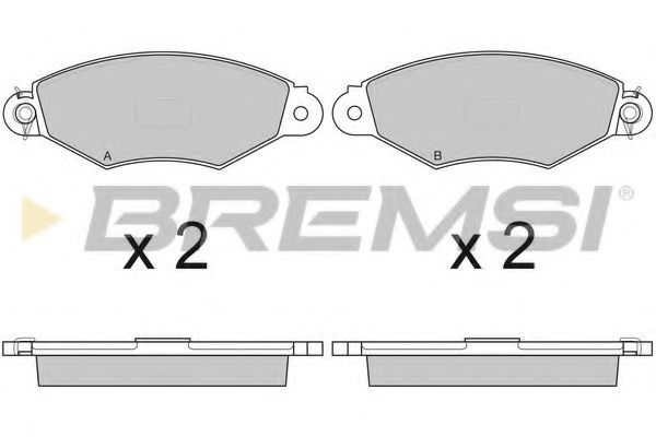 Гальмівні колодки пер. Kangoo 97-08 (Bosch) BLUEPRINT арт. BP2749