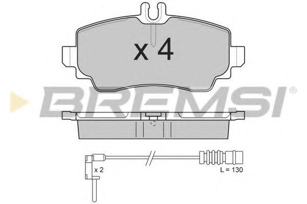 Гальмівні колодки пер. MB A-class (W168) 97-04 (TRW) BOSCH арт. BP2763