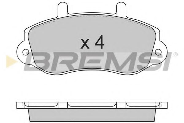 Гальмівні колодки пер. Master/Movano 98- (R15) ABS арт. BP2767