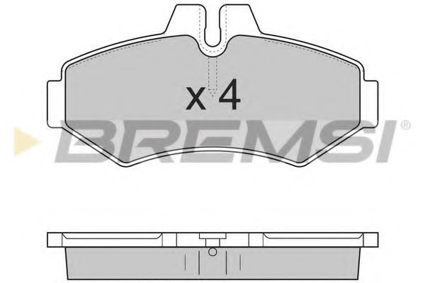 Гальмівні колодки зад. Sprinter 311-316 00-06 (Bosch) ICER арт. BP2845