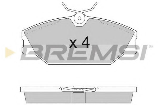 Гальмівні колодки пер. Laguna I/Megane I 95-03 (TRW) ABS арт. BP2874