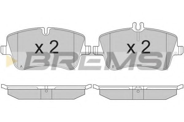 Гальмівні колодки пер. MB W203 00-07 (TRW) FERODO арт. BP2896