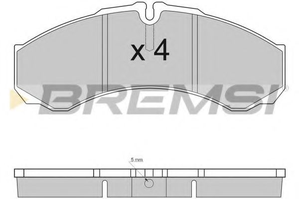 Гальмівні колодки Daily 99- (спарка) FEBIBILSTEIN арт. BP2925