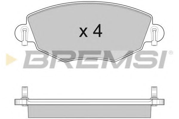 Гальмівні колодки пер. Mondeo III/Jaguar X-TYPE 00- (Bosch) FERODO арт. BP2926