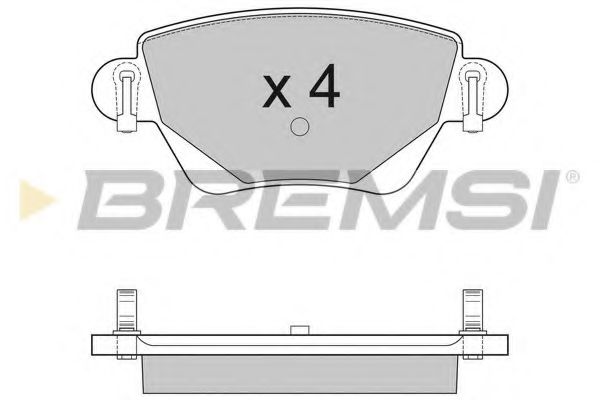 Гальмівні колодки зад. Kangoo 4x4/Mondeo III 01- (Bosch) ABS арт. BP2927