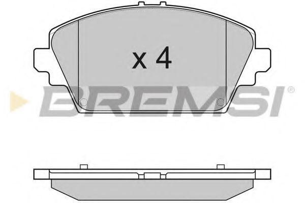 Гальмівні колодки пер. Nissan Primera 02- (TRW) TRW арт. BP2945