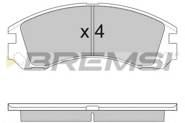 Гальмівні колодки пер. C-Crosser/Peugeot 4007 07- BLUEPRINT арт. BP2953