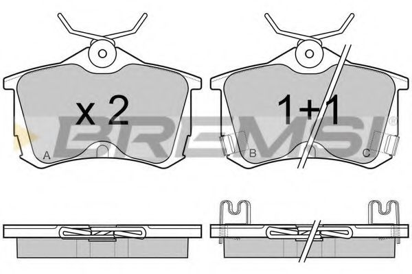 Гальмівні колодки зад. Honda Accord 98-08 (TRW) BLUEPRINT арт. BP2976