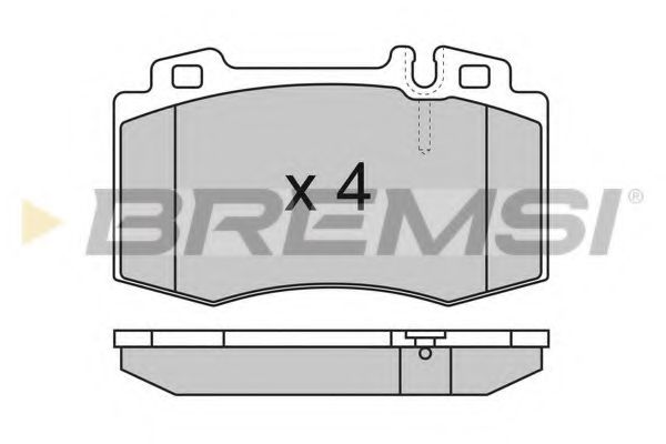 Гальмівні колодки пер. W220/W163/R129-230 ABS арт. BP2986