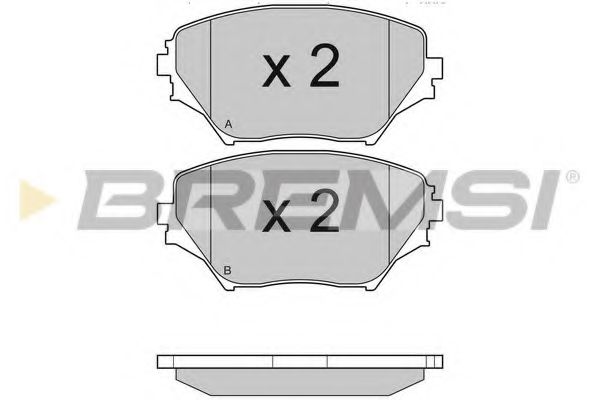 Гальмівні колодки пер. Toyota RAV4 94-05 (sumitomo) BLUEPRINT арт. BP2993