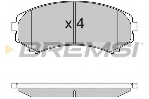 Гальмівні колодки пер. Mitsubishi Grandis 04-11/Pajero 90- (sumitomo) TRW арт. BP3001