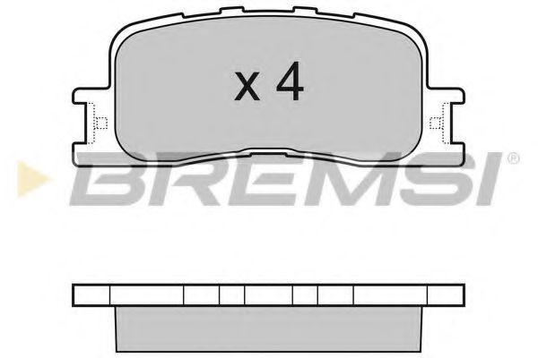 Гальмівні колодки зад. Toyota Camry 01-06 (akebono) (93x38x16) BLUEPRINT арт. BP3060