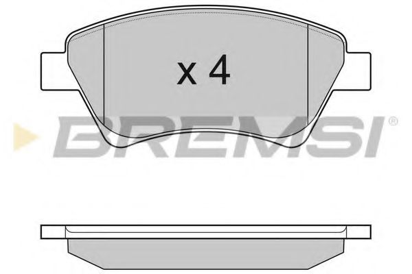 Гальмівні колодки пер. Kangoo (4x4) 01- ABS арт. BP3072