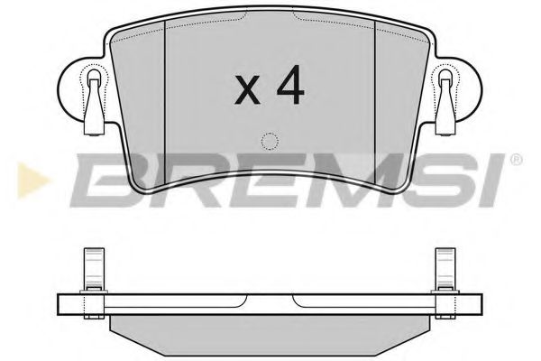 Гальмівні колодки зад. Master/Movano 00- HERTHBUSSJAKOPARTS арт. BP3074