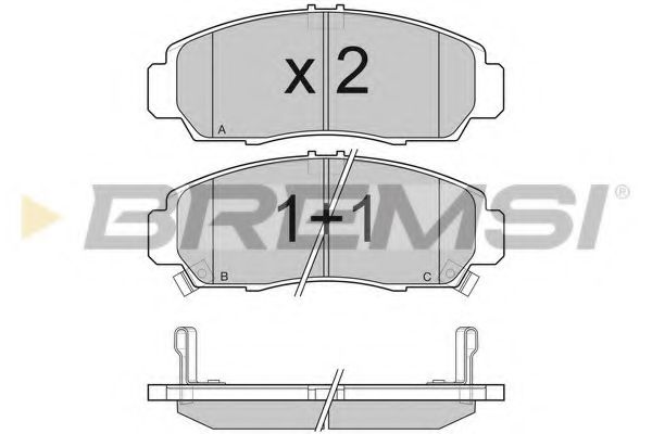 Гальмівні колодки пер. Honda Accord 91-03/HR-V 99- (sumitomo) TRW арт. BP3083