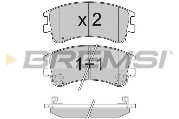 Гальмівні колодки пер. Mazda 6 02- BOSCH арт. BP3089