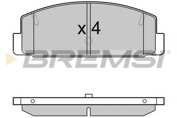 Гальмівні колодки зад. Mazda 6 02-13 (akebono) ABS арт. BP3090