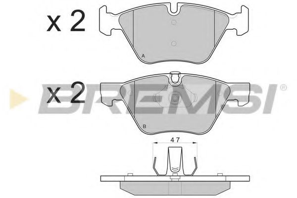 Гальмівні колодки пер. BMW 3(E90)/1(E81) 04-13 (ATE) FEBIBILSTEIN арт. BP3108