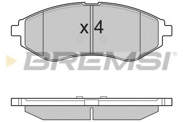 Гальмівні колодки пер. Chevrolet Aveo 06- (akebono) TRW арт. BP3111