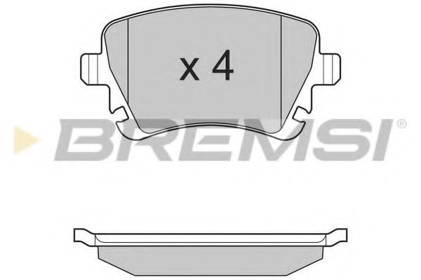 Гальмівні колодки зад. Caddy III/Golf V/Audi A4 03- ATE арт. BP3130