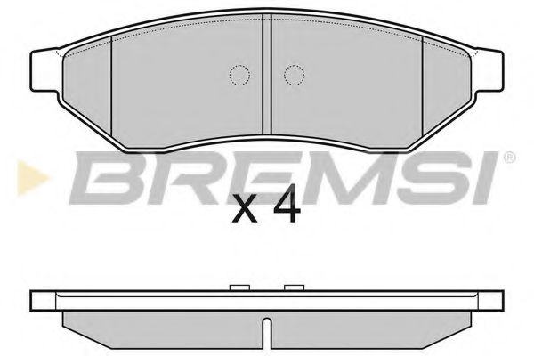 Гальмівні колодки зад. Chevrolet Epica 06- (akebono) BLUEPRINT арт. BP3162