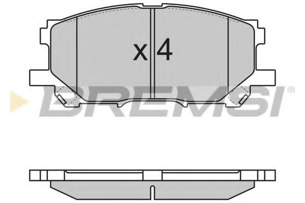 Гальмівні колодки пер. Lexus RX 03-08 (sumitomo) ICER арт. BP3168