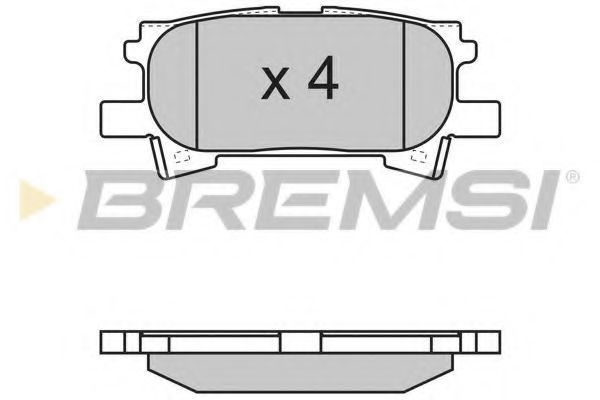 Гальмівні колодки зад. Lexus RX 03-08 (sumitomo) TRW арт. BP3169