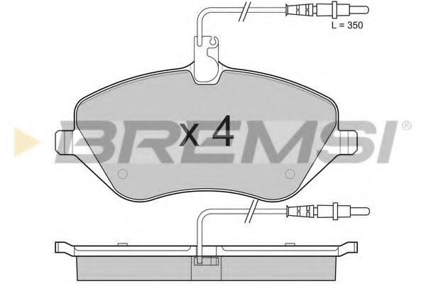 Гальмівні колодки пер. Peugeot 407/607 04- (TRW) (162,3x79,1x18,4) TRW арт. BP3181