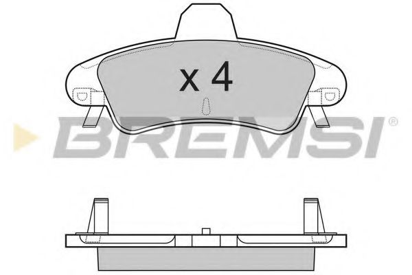 Гальмівні колодки зад. Ford Mondeo 93-00 (bendix) (115,7x53,7x14,7) FEBIBILSTEIN арт. BP3188