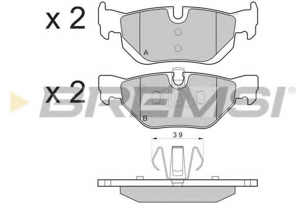 Гальмівні колодки зад. BMW 3(E90)/1(E81) 04-13 (ATE) (123x43,6x17,3) TEXTAR арт. BP3194