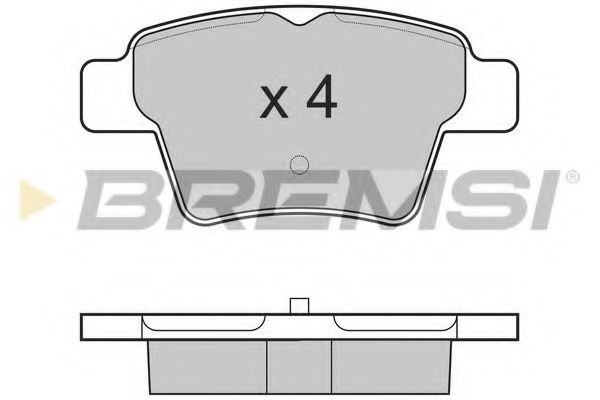 Гальмівні колодки зад. Peugeot 207/307/Citroen C4 06- (Bosch) TRW арт. BP3198