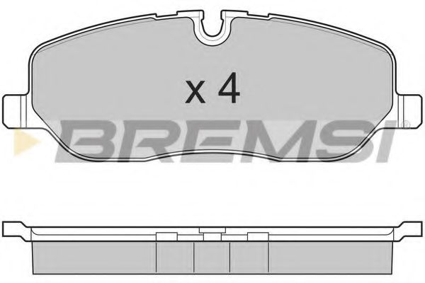 Гальмівні колодки пер. Range Rover III/Discovery III/IV 04- BLUEPRINT арт. BP3206