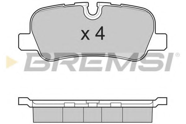 Гальмівні колодки зад. Range Rover 02-13 (TRW) BLUEPRINT арт. BP3207