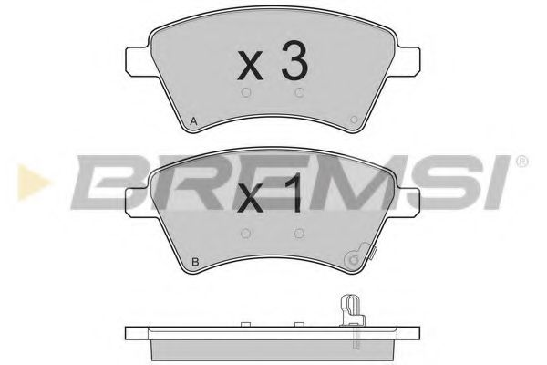 Гальмівні колодки пер. Suzuki SX4 REMSA арт. BP3242