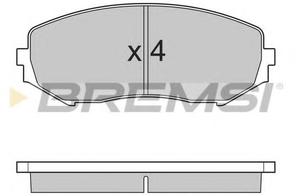 Гальмівні колодки пер. Suzuki Grand Vitara 05-15 (tociko) ABS арт. BP3244